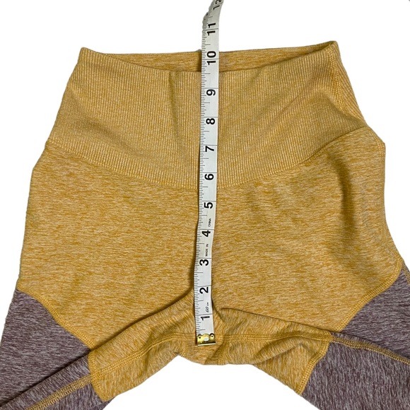 ALO Yoga High Waist Sheila AloSoft Legging Tight Yellow Heather XS - Picture 11 of 14